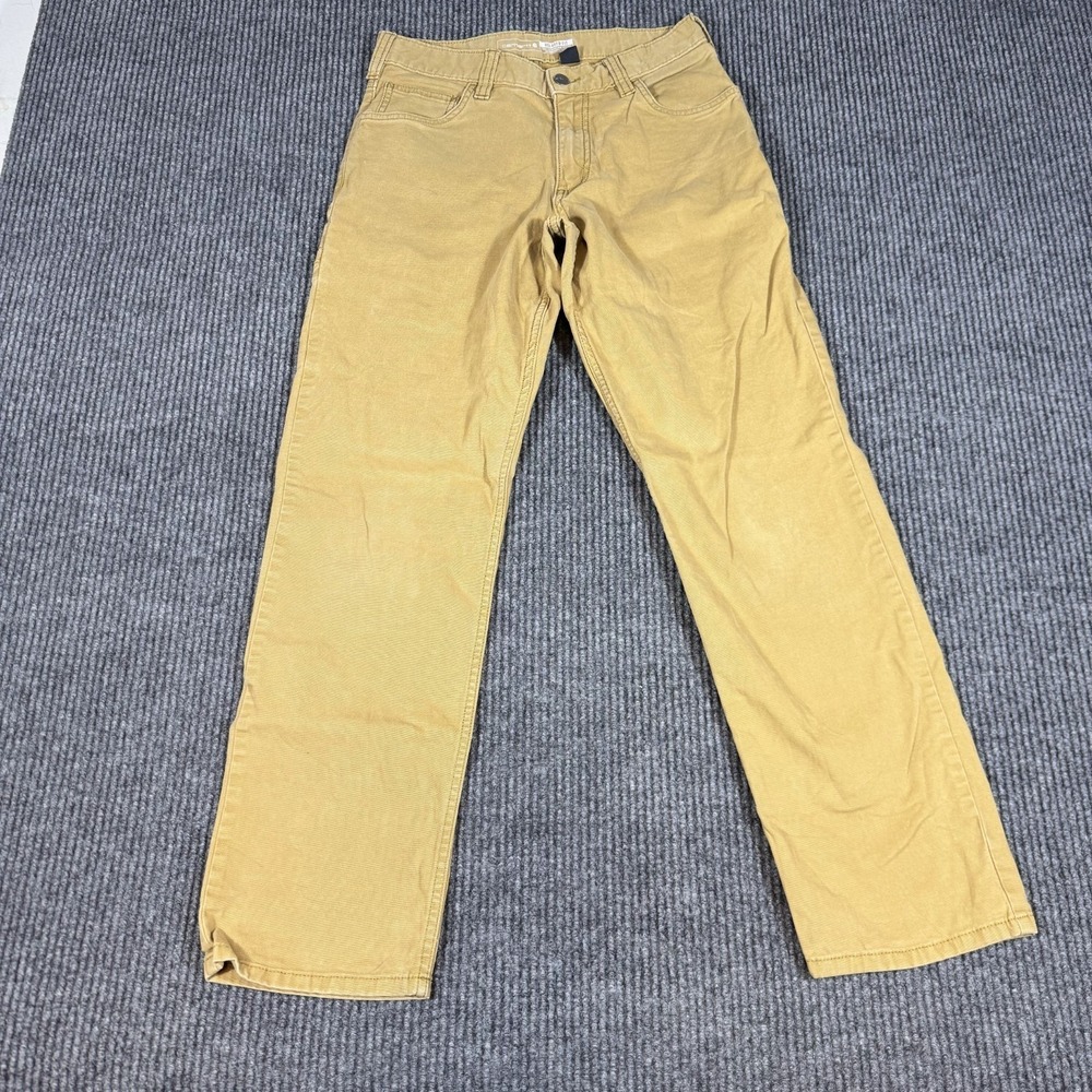 Carhartt Work Pants 30x30 Khaki Rugged Flex Straight Leg Relaxed Fit 102517 918
